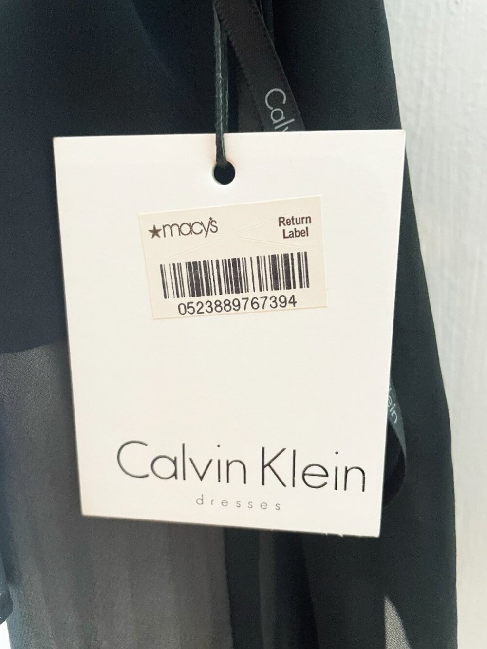 Calvin Klein Colorblock Black & White Pleated Popover Midi Dress Size 4 NWT - Picture 3 of 10